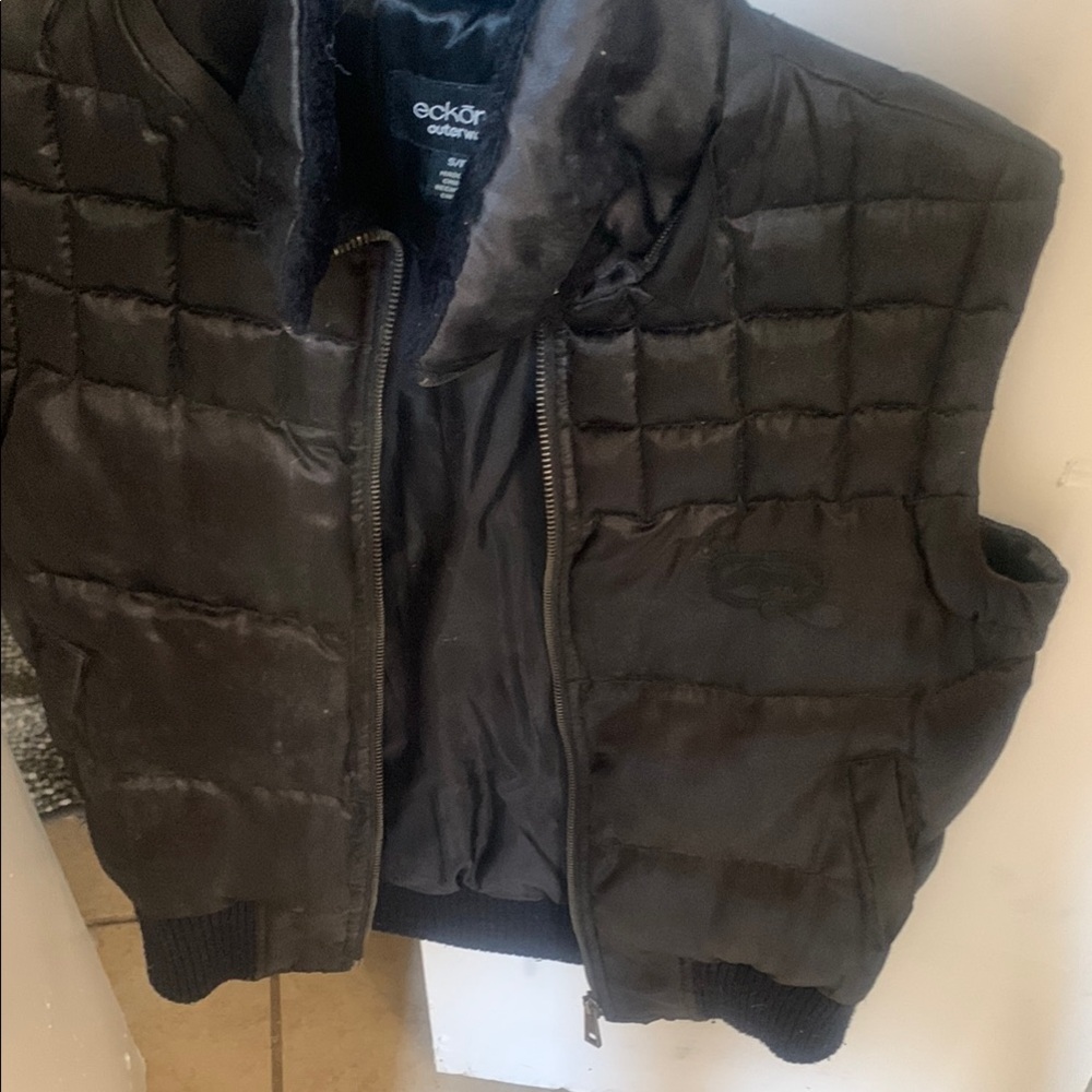 Ecko Unlimited Black Puffer Vest